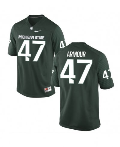 Men's Ryan Armour Michigan State Spartans #47 Nike NCAA Green Authentic College Stitched Football Jersey QW50W77DQ